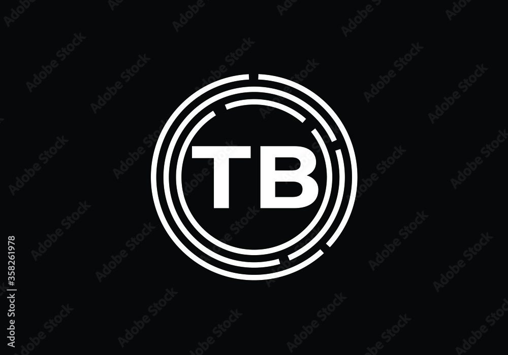 Initial Monogram Letter T B Logo Design Vector Template. T B Letter Logo Design Initial Monogram Letter T B Logo Design Vector Template. T B Letter Logo Design