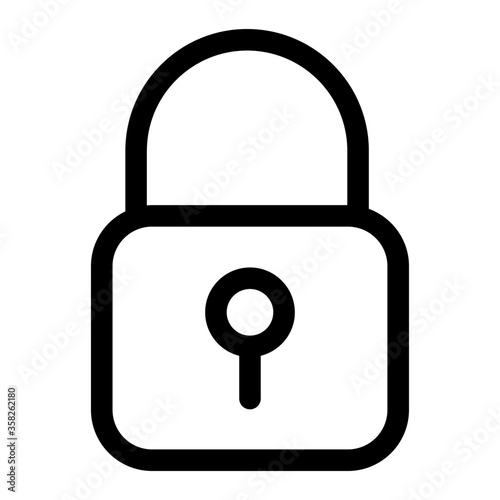 Padlock icon vector