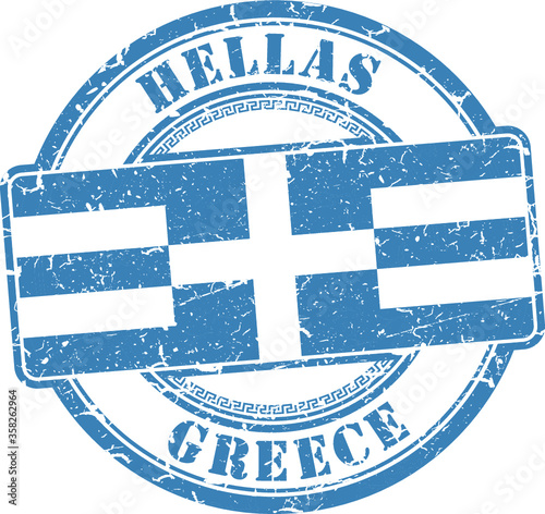 Grunge stamp 'Greece'