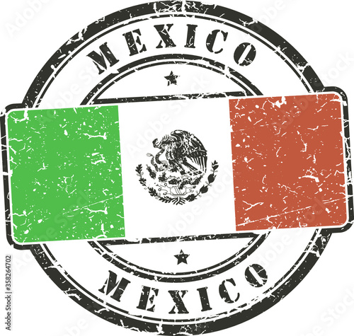 Grunge stamp 'Mexico' 