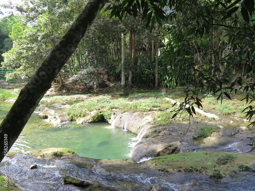 Photography a little waterfall in Las Terrazas in the month of November, Cuba