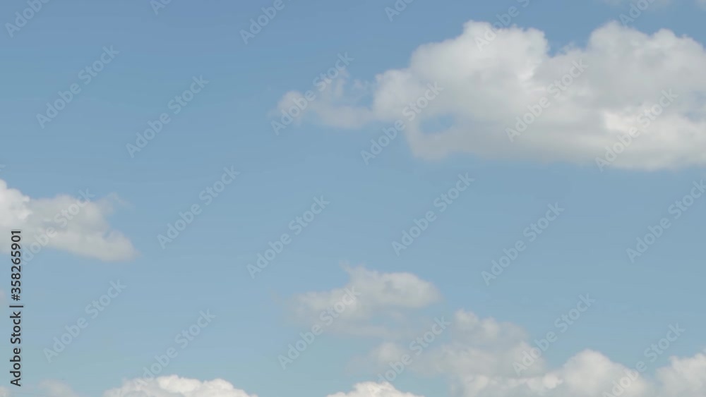 Timelapse of clouds on blue sky background Timelapse of clouds on blue sky background