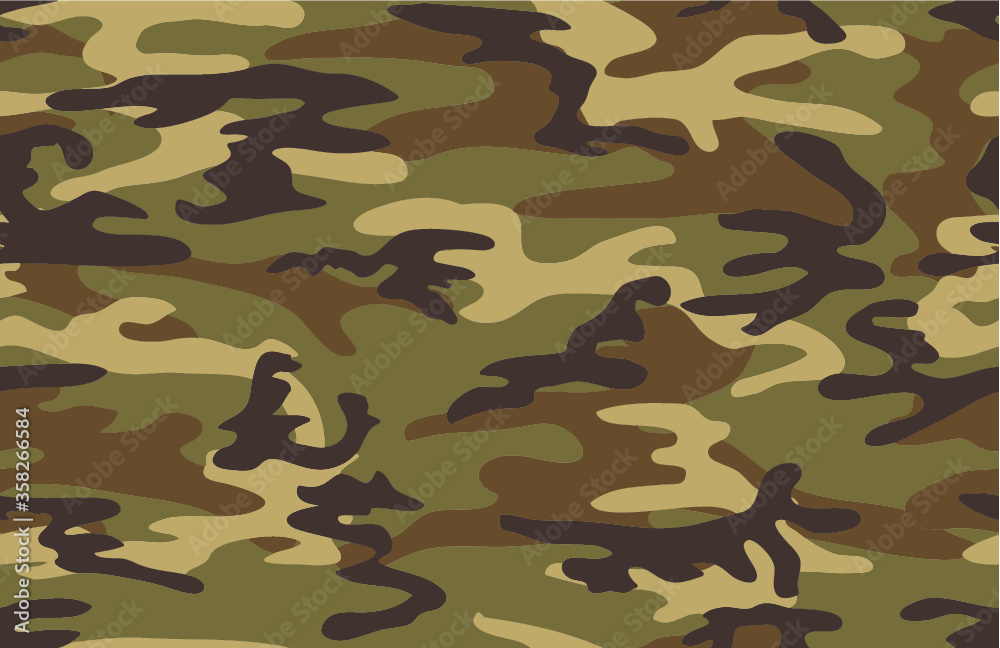 Camouflage seamless pattern. Four colors. Military print. Camouflage seamless pattern. Four colors. Military print.