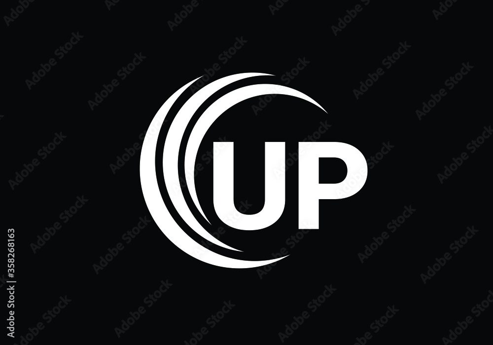 Initial Monogram Letter U P Logo Design Vector Template. UP Letter Logo Design Initial Monogram Letter U P Logo Design Vector Template. UP Letter Logo Design