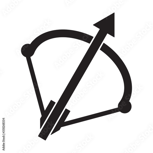 crossbow icon, sports icon vector