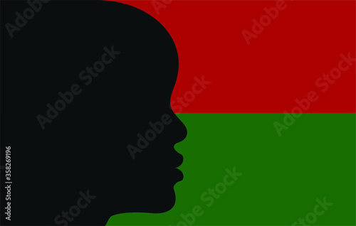 Juneteenth Background Theme. Black People. African American. Design of Banner and Flag. Vector logo Illustration.