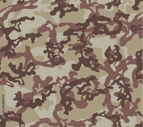Desert camouflage seamless pattern.