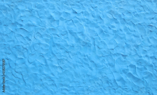 Blue plasticine texture background. Modeling clay material pattern.. photo