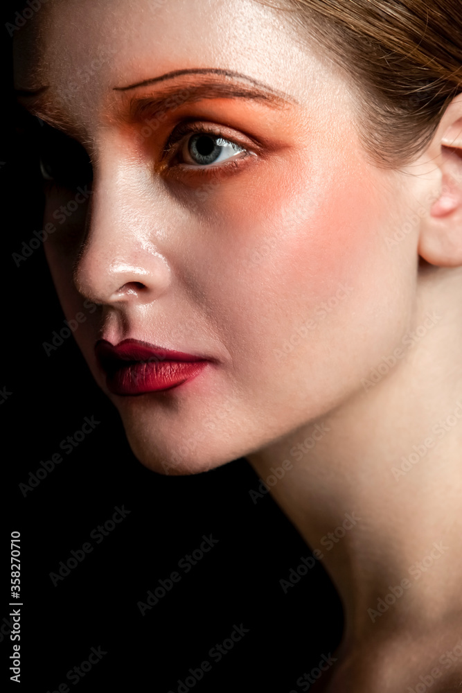 Fototapeta premium Simple and simple female makeup shooting