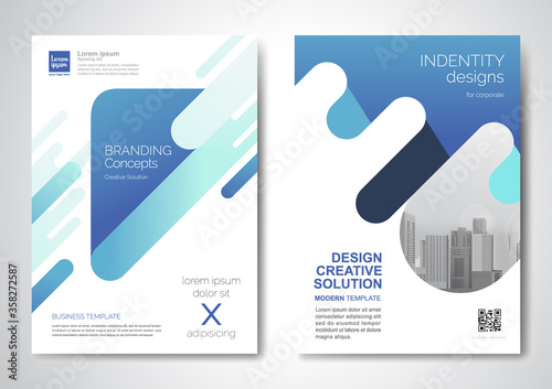 Brochure business template for cover corporate Identity in design size a4