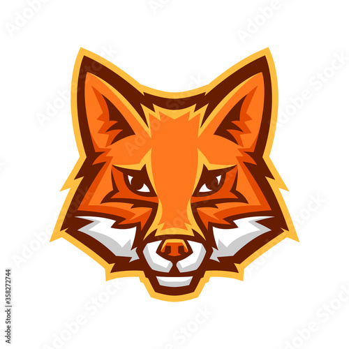 Mascot stylized fox head.