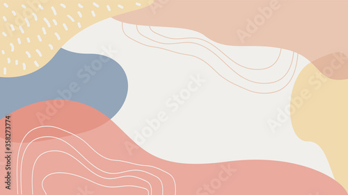 Abstract background with trendy colors.Vector illustration of trendy background with abstract shapes.