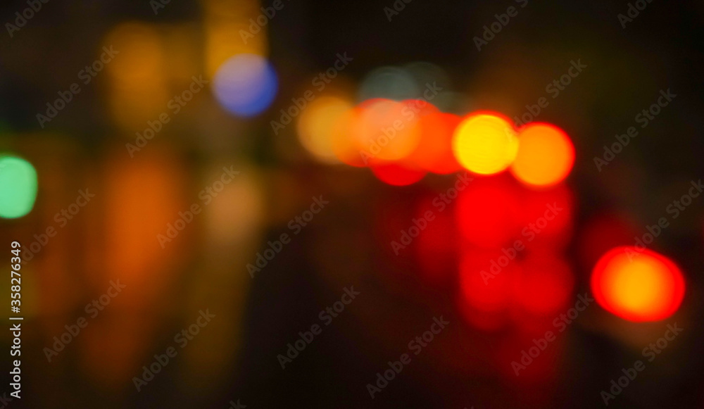 defocused lights in the city defocused lights in the city