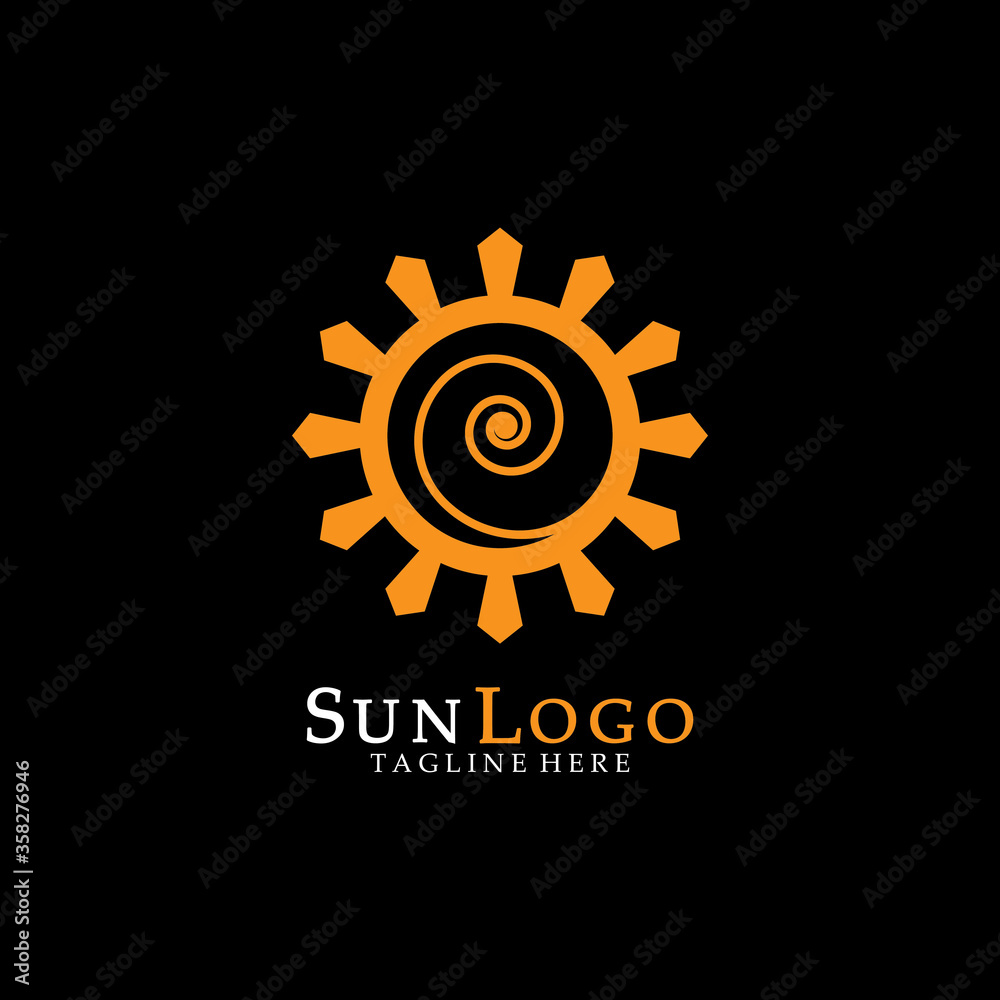 Sun Vector illustration Icon Sun Vector illustration Icon