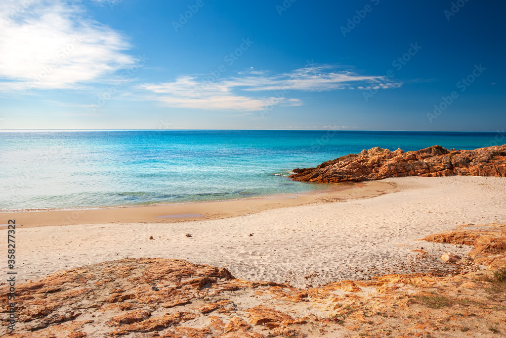 Naklejka premium Sardegna, Santa Margherita di Pula, Italia 