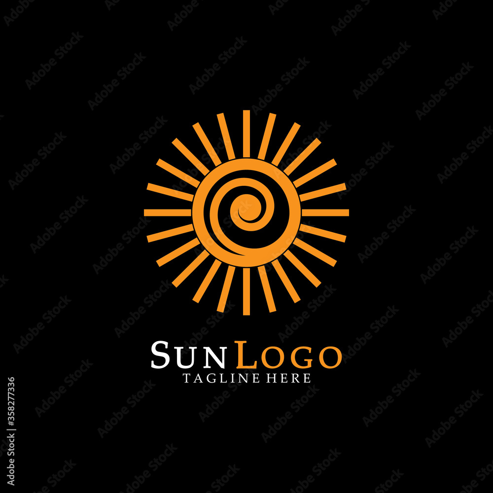 Fototapeta premium Sun Vector illustration Icon