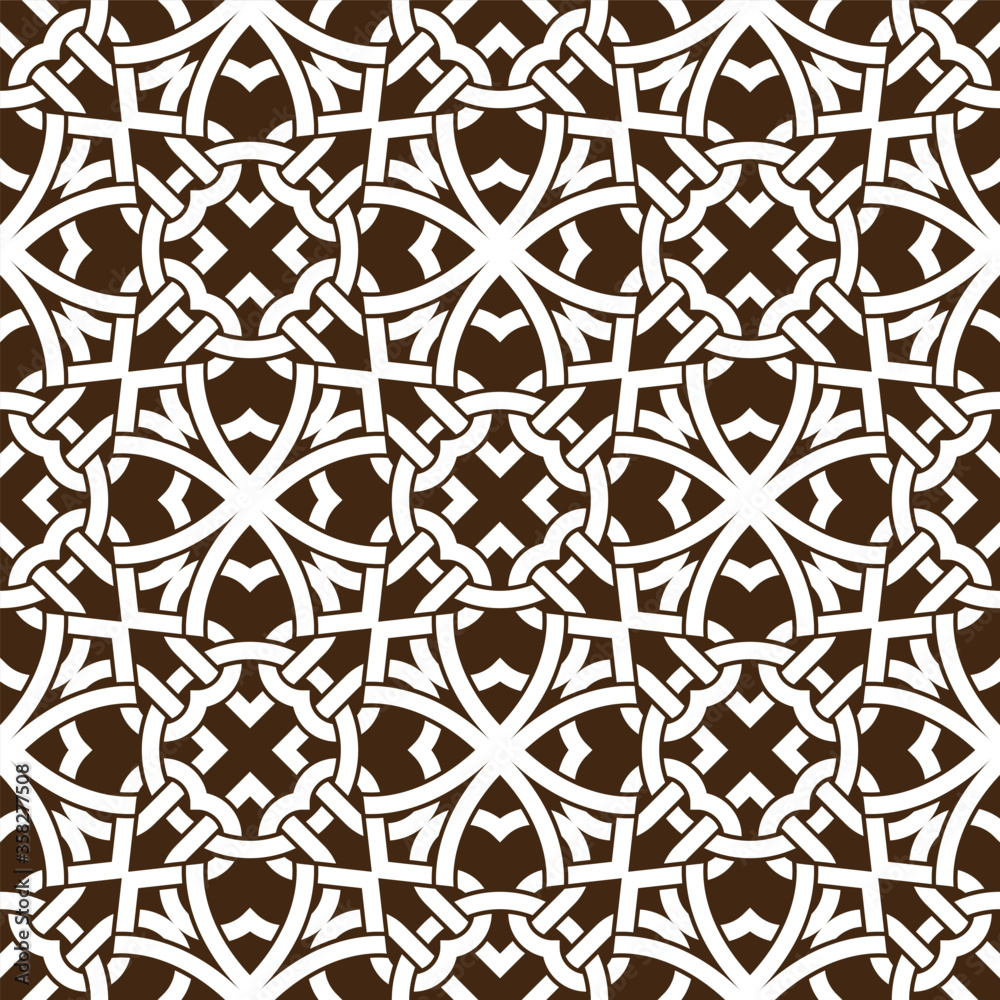 Fototapeta premium Celtic knot Abstract seamless pattern ornament vector