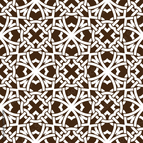 Celtic knot Abstract seamless pattern ornament vector