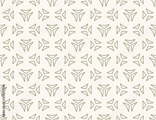 Geometric tiangle background pattern in green and white.