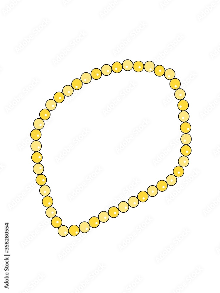 Obraz premium illustration of a gold necklace