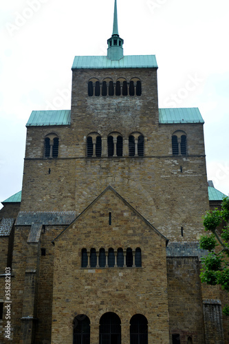 Minden - Mindener Dom, Westriegel, Dom zu Minden,  Nordrhein-Westfalen, Deutschland, Europa