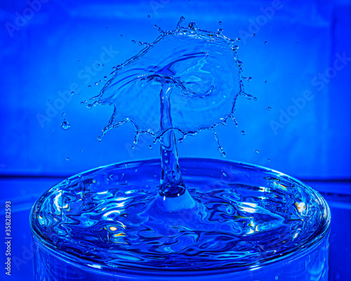 Wassertropfen blau