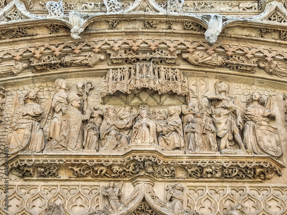 Detalle fachada iglesia de San Pablo , Valladolid