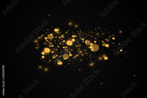 Vector eps 10 sparkling golden particles
