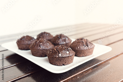 Chocolate muffins cupcakes