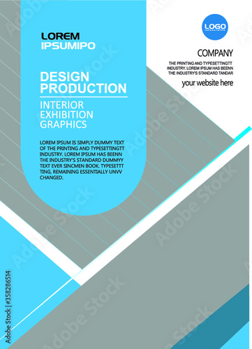 Creative Simple Blue Flyer A4 Template