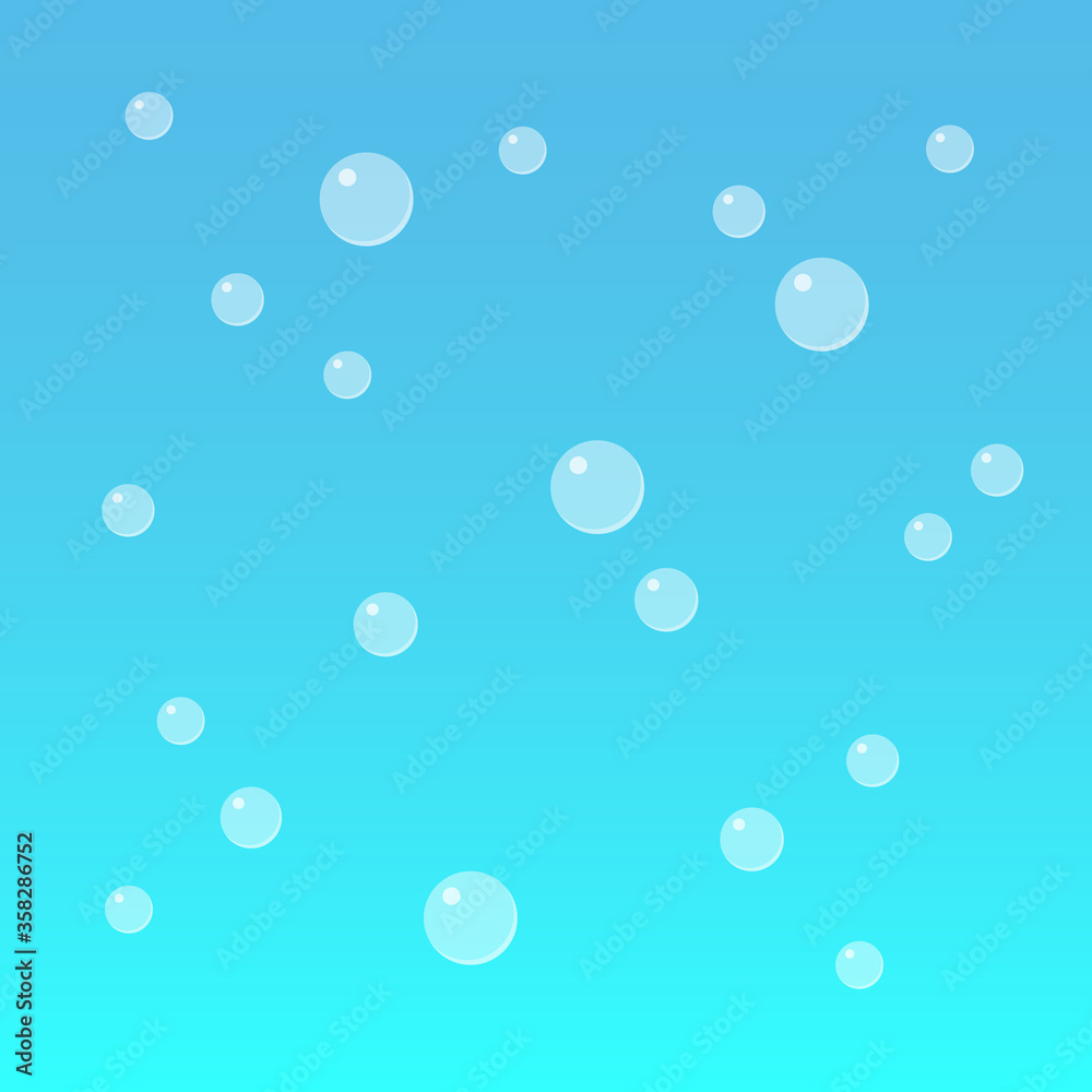 Bubbles in flat style Bubbles in flat style
