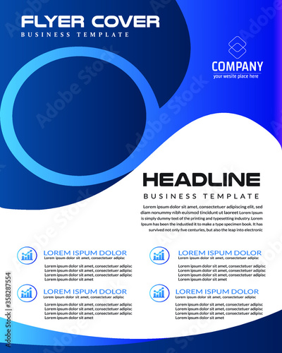 Modern And Stylish Corporate Business Flyer Design A4 Template