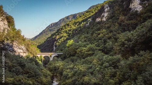 Bridge Lavelle, Benevento, Italy The erosion of the water has created a real natural masterpiece surrounded by beautiful trees.