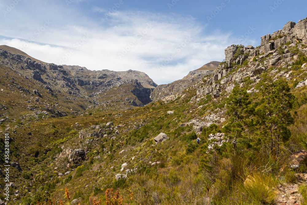 beautiful landscpae of the Bain's Kloof, Wellington, Western Cape, South Africa