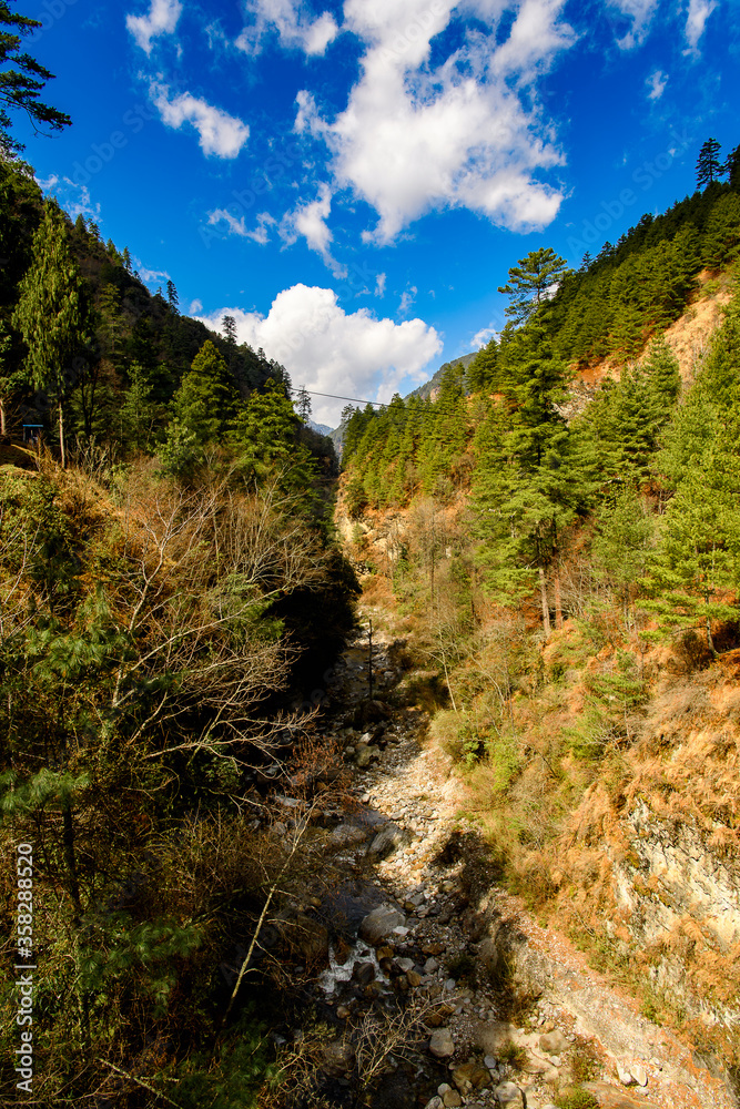Nature and mountains of Bhutan