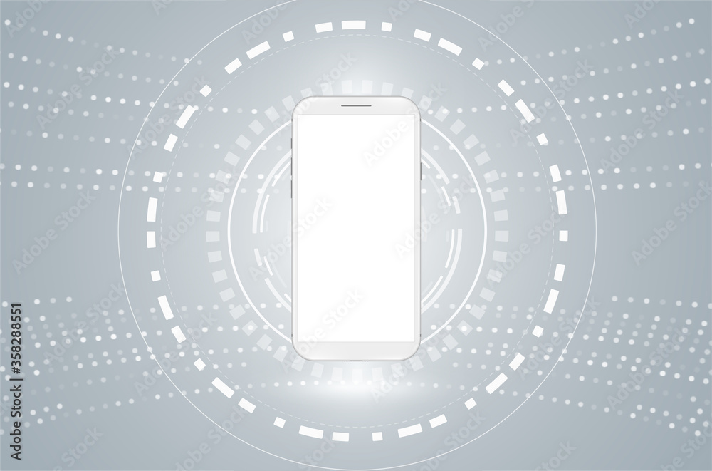 Realistic mobile phone. Smartphone illustration Realistic mobile phone. Smartphone illustration