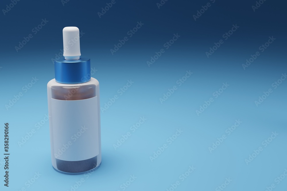 3d rendering for serum bottle. 3d rendering for serum bottle.