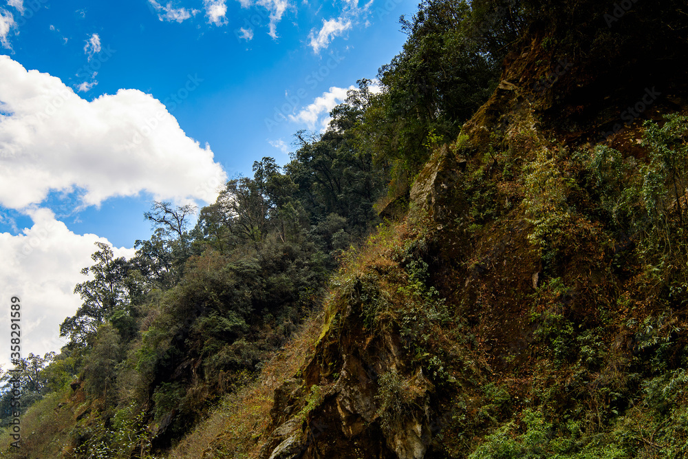 Nature and mountains of Bhutan