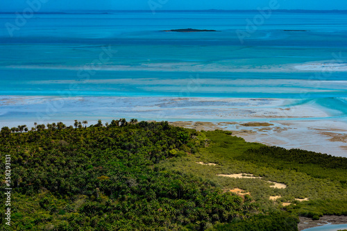 Aerial view of the Bissagos Archipelago (Bijagos), Guinea Bissau.  UNESCO Biosphere Reserve photo