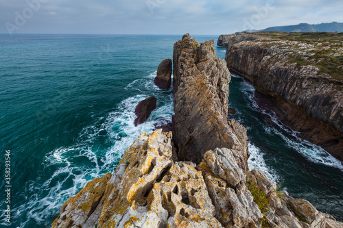 Nueva de Llanes, Llanes council, Cantabrian sea, Asturias, Spain, Europe