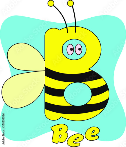 vector illustration of letters of the children's alphabet
