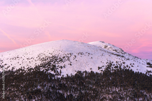 фотографія Sunset in mountains