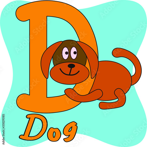 vector illustration of letters of the children's alphabet
