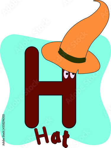vector illustration of letters of the children's alphabet
