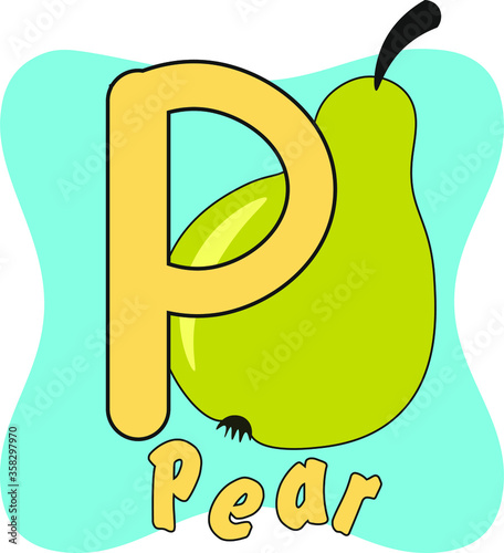 vector illustration of letters of the children's alphabet
