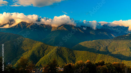 mountain landscape in the summer