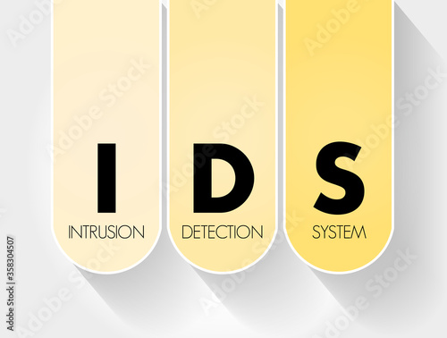 IDS - Intrusion Detection System acronym, technology concept background