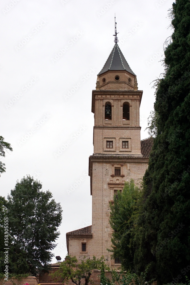 St Mary Church of the Alhambra the building of which was completed in the 17th century Granada Spain