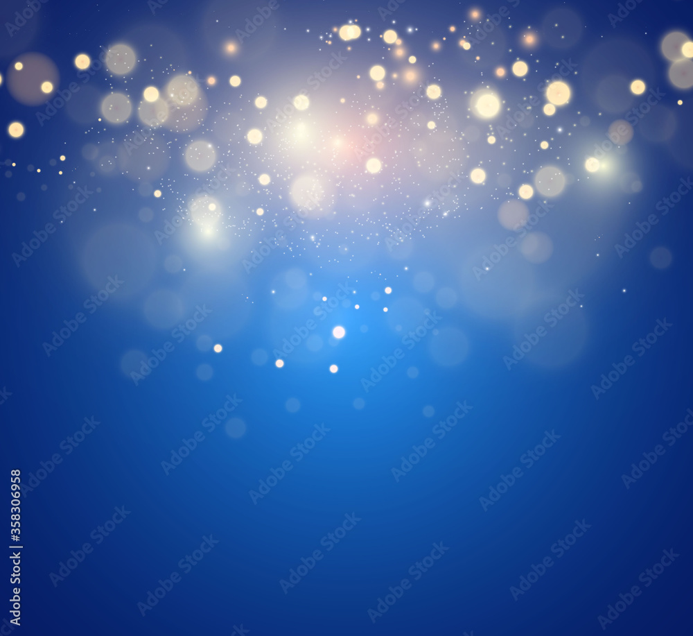 Beautiful sparks shine with special light. Vector sparkles on a transparent background. Christmas abstract pattern. A beautiful illustration for the postcard. The background for the image. Luminaries.