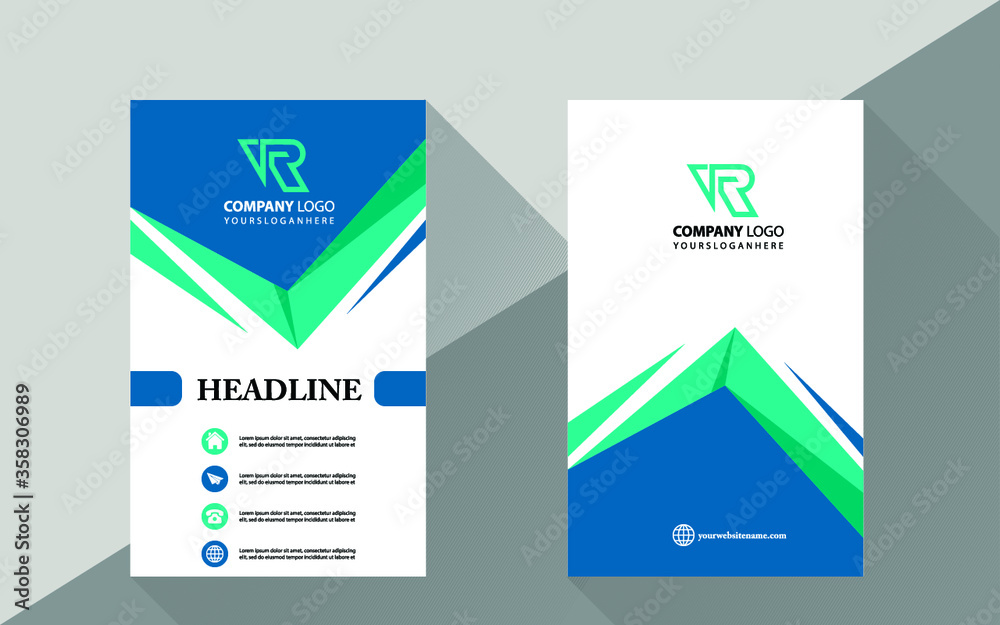  roll up brochure flyer banner design vertical template vector, abstract geometric background, modern x-banner and flag-banner, rectangle size.
